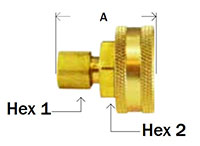Brass Compression x FGH Diagram